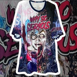 ⚡️Why So Serious?? Retro Harley Quinn & Joker Big League Jersey⚡️
